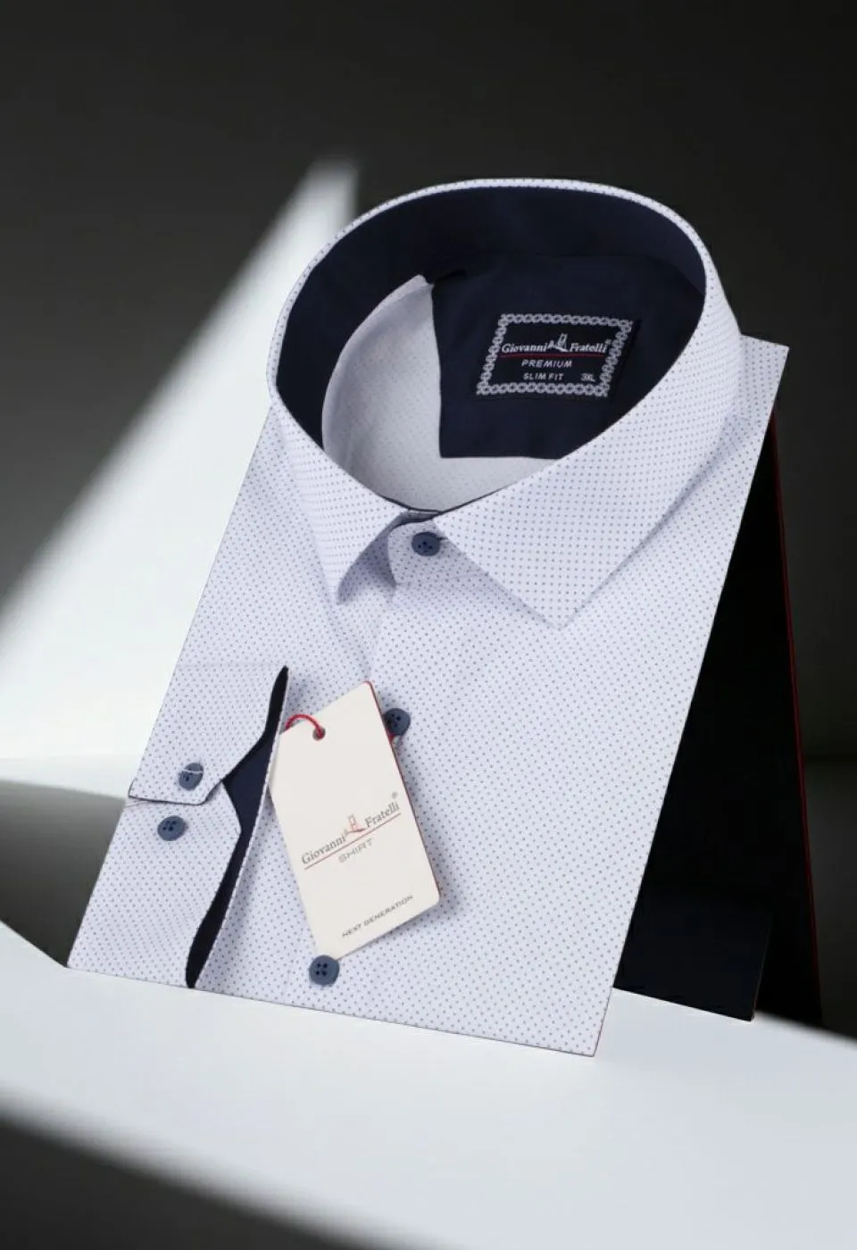 Büyük Beden Slim Fit Uzun Kol Desenli Erkek Gömlek 4GMK315090005