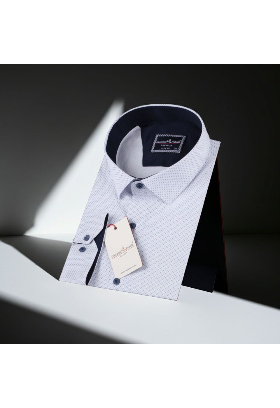 Büyük Beden Slim Fit Uzun Kol Desenli Erkek Gömlek 4GMK315090005 - Giovanni Fratelli