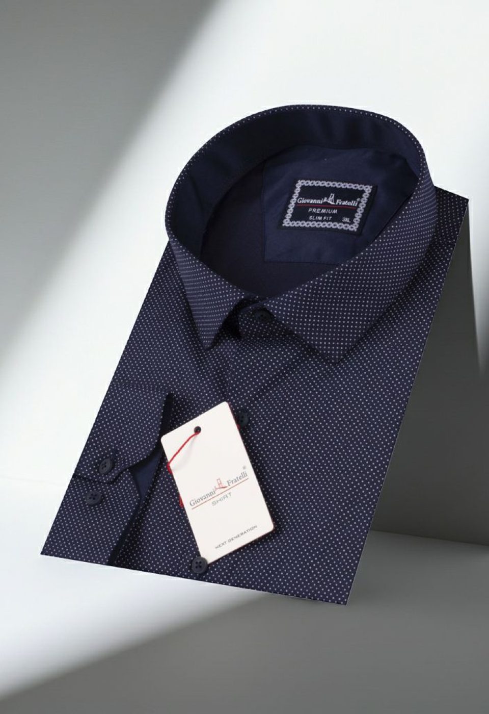 Büyük Beden Slim Fit Uzun Kol Desenli Erkek Gömlek 4GMK315090006