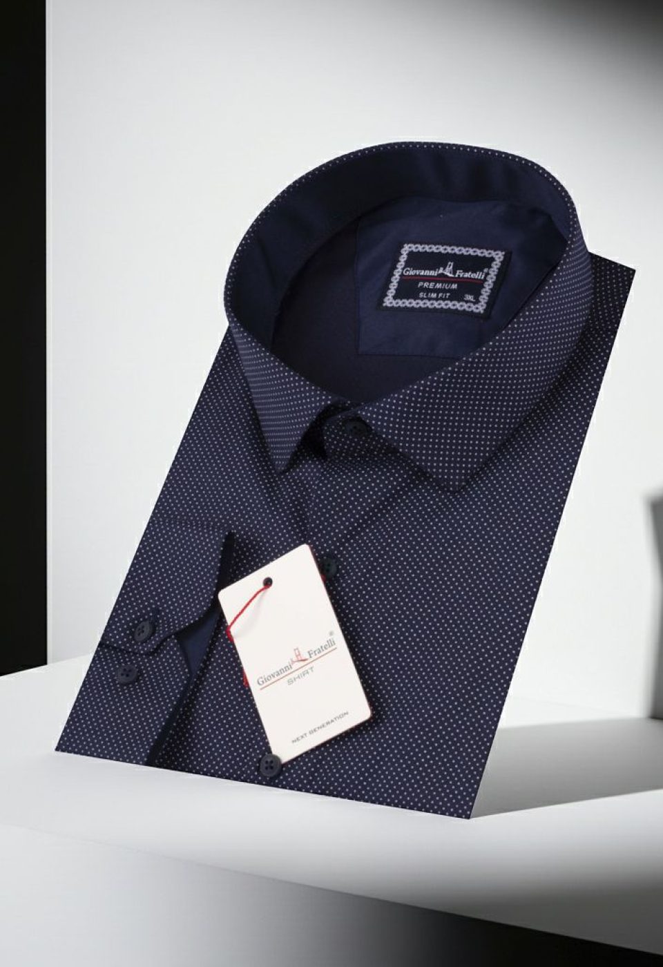 Büyük Beden Slim Fit Uzun Kol Desenli Erkek Gömlek 4GMK315090006