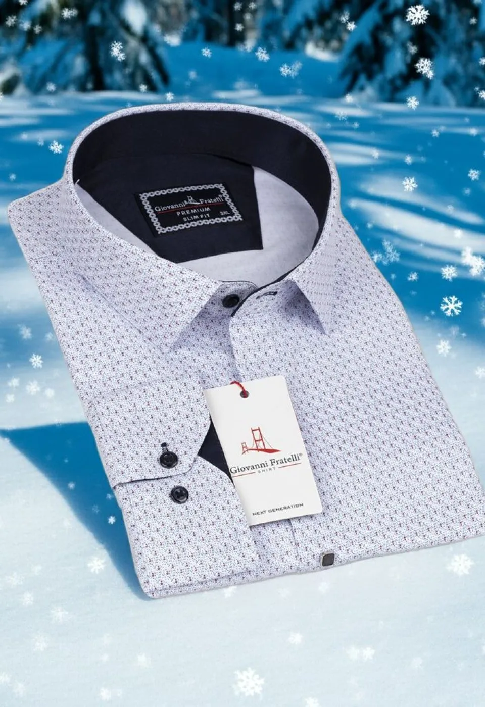 Büyük Beden Slim Fit Uzun Kol Desenli Saten Erkek Gömlek 4GMK315095003