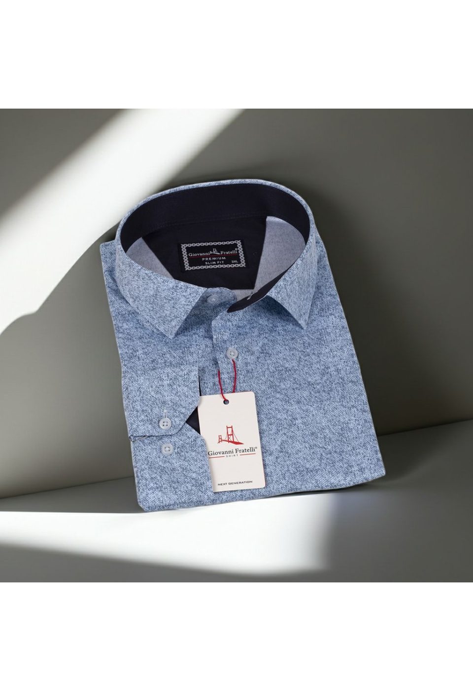 Büyük Beden Slim Fit Uzun Kol Desenli Erkek Gömlek 4GMK325098002 - Giovanni Fratelli