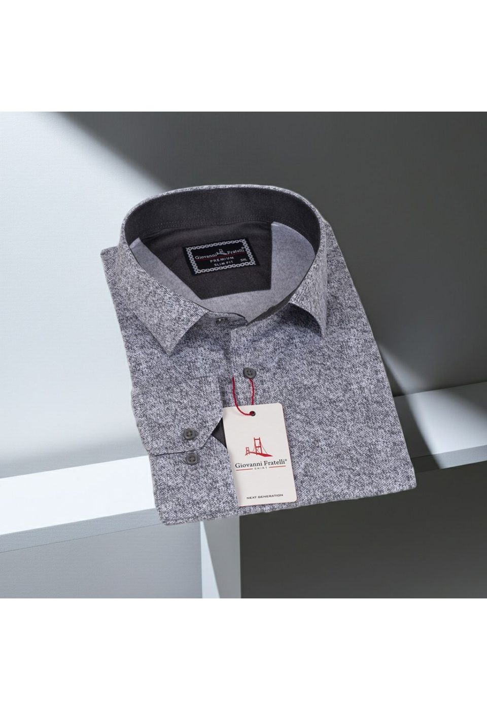 Büyük Beden Slim Fit Uzun Kol Desenli Erkek Gömlek 4GMK325098004 - Giovanni Fratelli