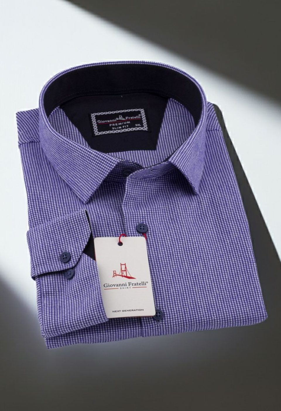 Büyük Beden Slim Fit Uzun Kol Desenli Erkek Gömlek 4GMK315099001