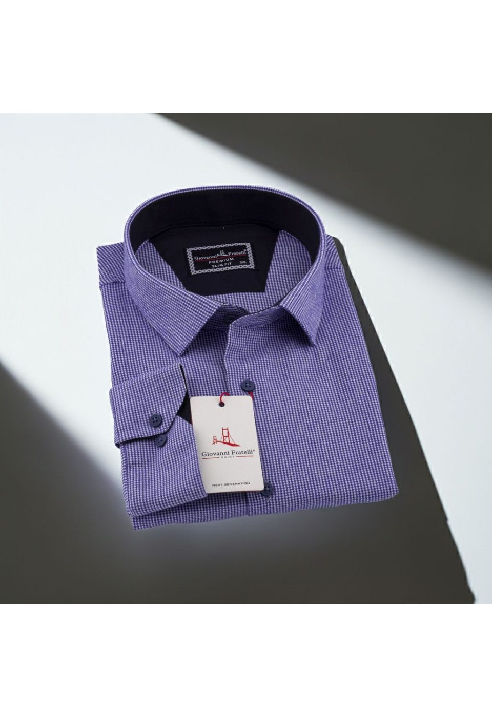 Büyük Beden Slim Fit Uzun Kol Desenli Erkek Gömlek 4GMK315099001 - Giovanni Fratelli