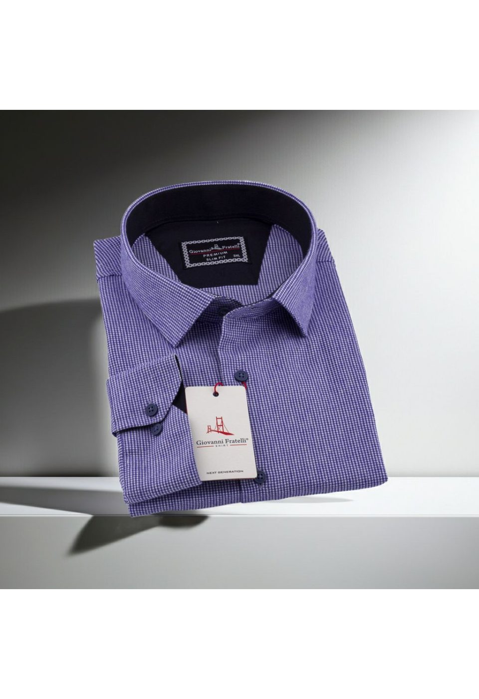 Büyük Beden Slim Fit Uzun Kol Desenli Erkek Gömlek 4GMK315099001 - Giovanni Fratelli