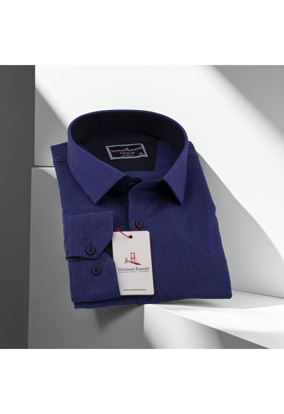 Büyük Beden Slim Fit Uzun Kol Desenli Erkek Gömlek 4GMK315099003 - Giovanni Fratelli