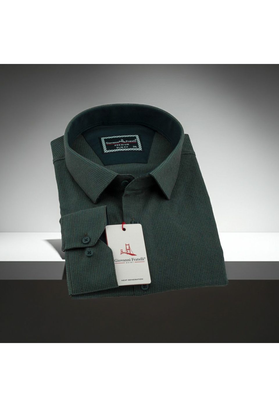 Büyük Beden Slim Fit Uzun Kol Desenli Erkek Gömlek 4GMK315099004 - Giovanni Fratelli