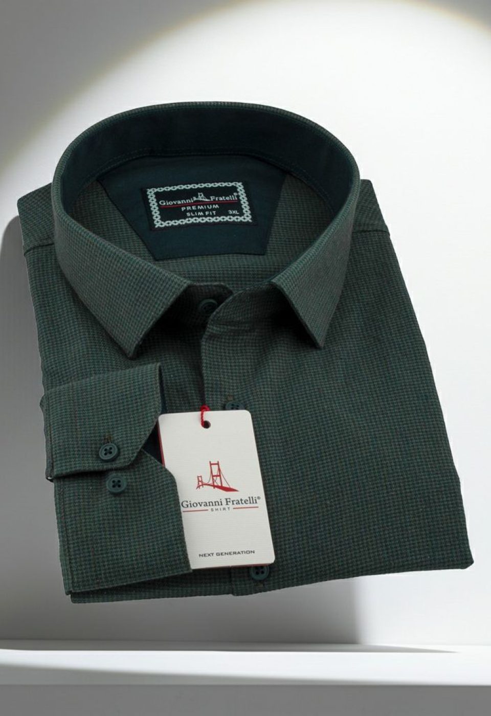 Büyük Beden Slim Fit Uzun Kol Desenli Erkek Gömlek 4GMK315099004
