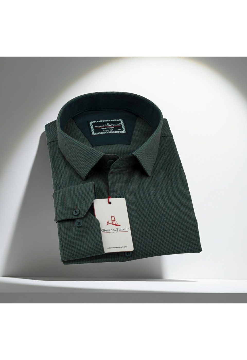 Büyük Beden Slim Fit Uzun Kol Desenli Erkek Gömlek 4GMK315099004 - Giovanni Fratelli