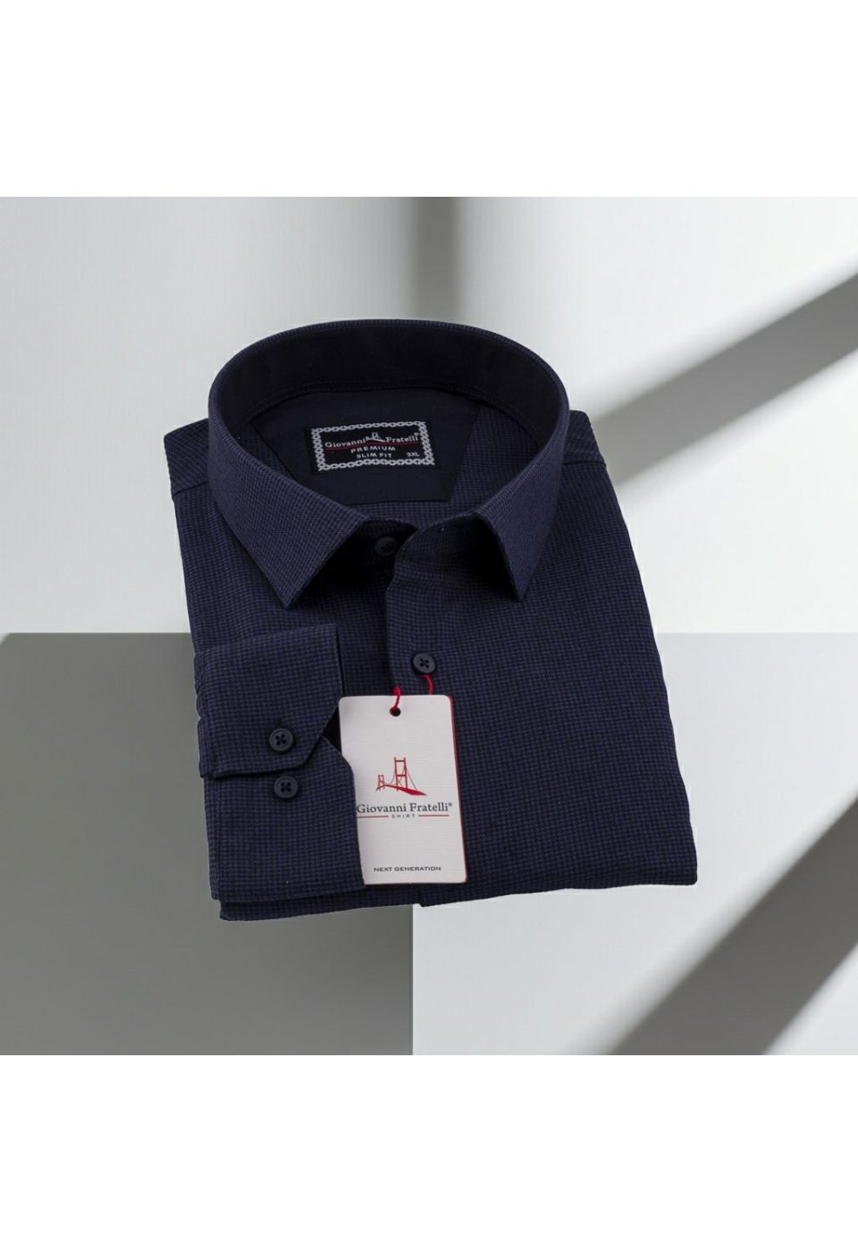 Büyük Beden Slim Fit Uzun Kol Desenli Erkek Gömlek 4GMK315099005 - Giovanni Fratelli