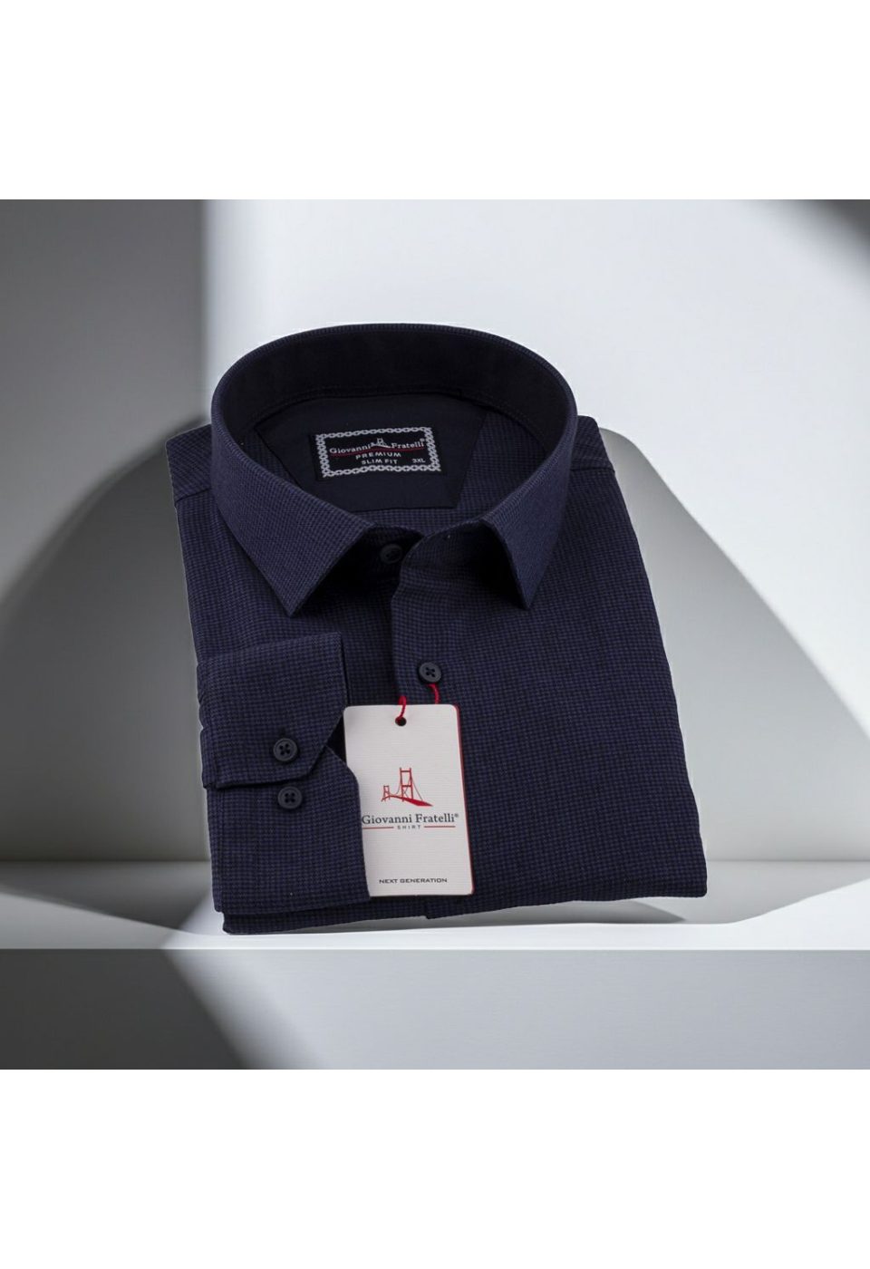 Büyük Beden Slim Fit Uzun Kol Desenli Erkek Gömlek 4GMK315099005 - Giovanni Fratelli