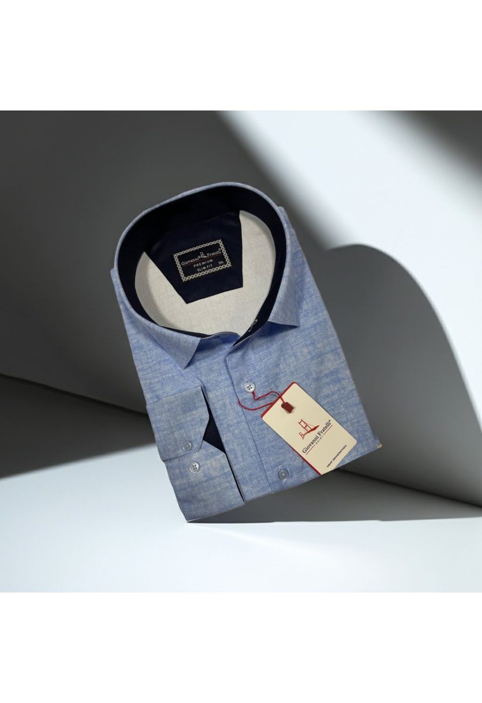 Büyük Beden Slim Fit Uzun Kol Desenli Erkek Gömlek 4GMK315101007 - Giovanni Fratelli
