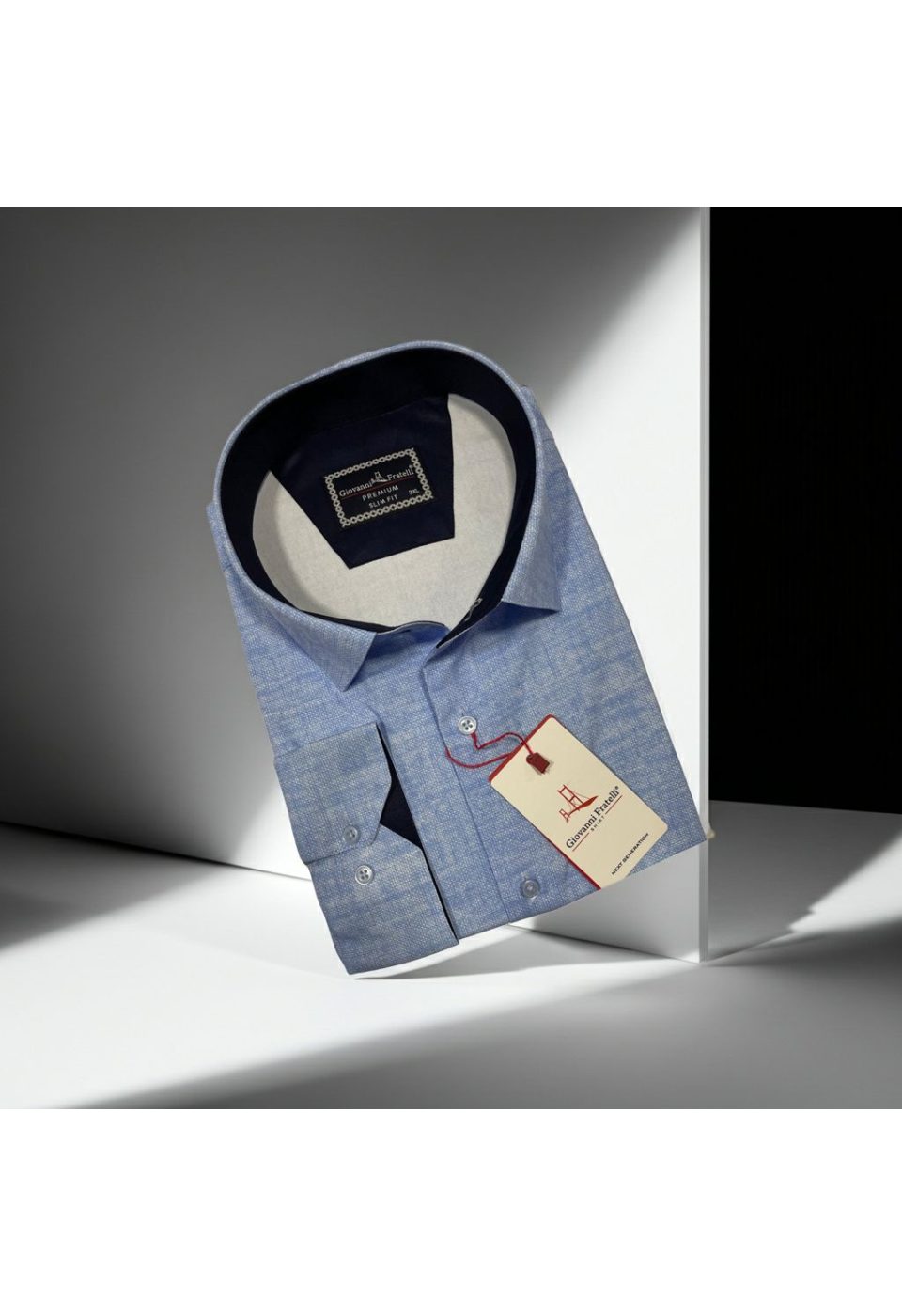 Büyük Beden Slim Fit Uzun Kol Desenli Erkek Gömlek 4GMK315101007 - Giovanni Fratelli
