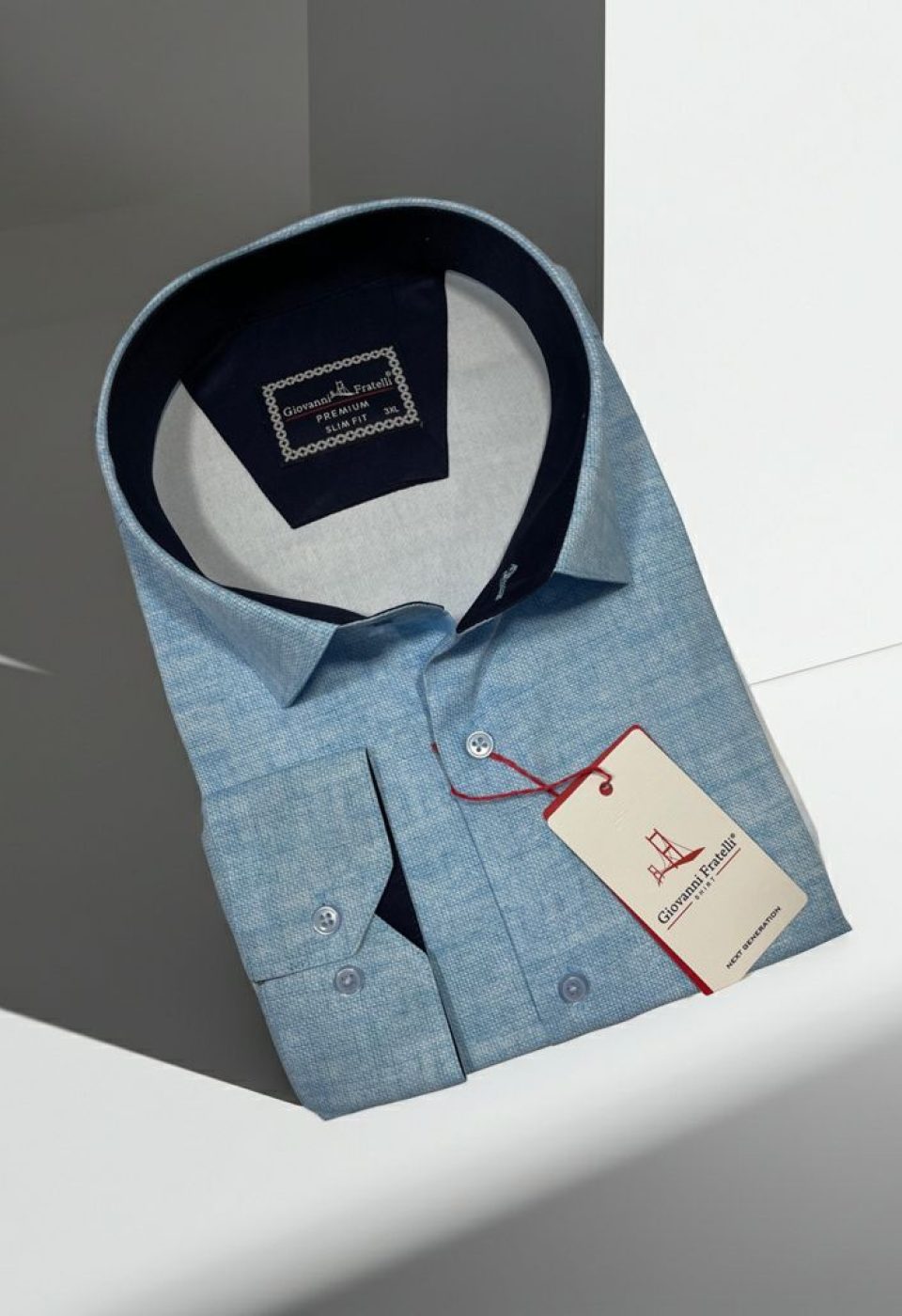 Büyük Beden Slim Fit Uzun Kol Desenli Erkek Gömlek 4GMK315101012