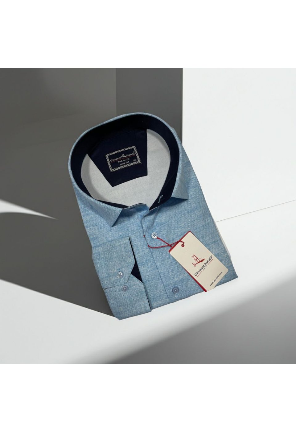 Büyük Beden Slim Fit Uzun Kol Desenli Erkek Gömlek 4GMK315101012 - Giovanni Fratelli