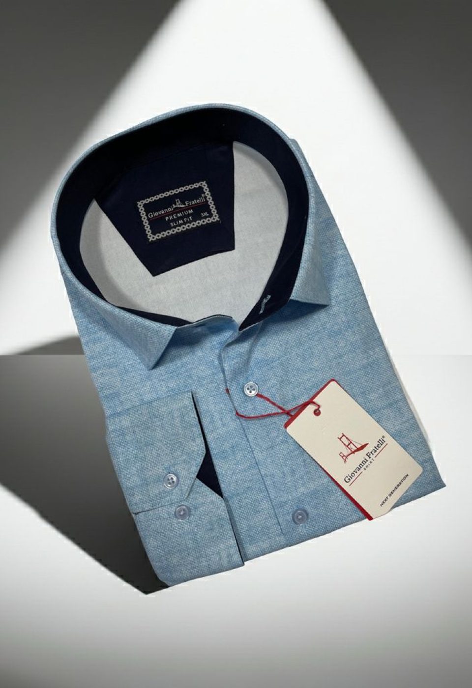 Büyük Beden Slim Fit Uzun Kol Desenli Erkek Gömlek 4GMK315101012