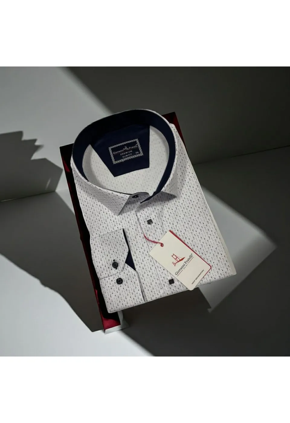 Büyük Beden Slim Fit Uzun Kol Desenli Erkek Gömlek 4GMK315103001 - Giovanni Fratelli