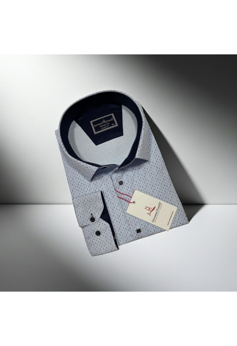 Büyük Beden Slim Fit Uzun Kol Desenli Erkek Gömlek 4GMK315103003 - Giovanni Fratelli
