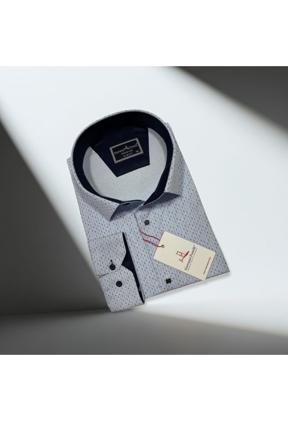 Büyük Beden Slim Fit Uzun Kol Desenli Erkek Gömlek 4GMK315103003 - Giovanni Fratelli