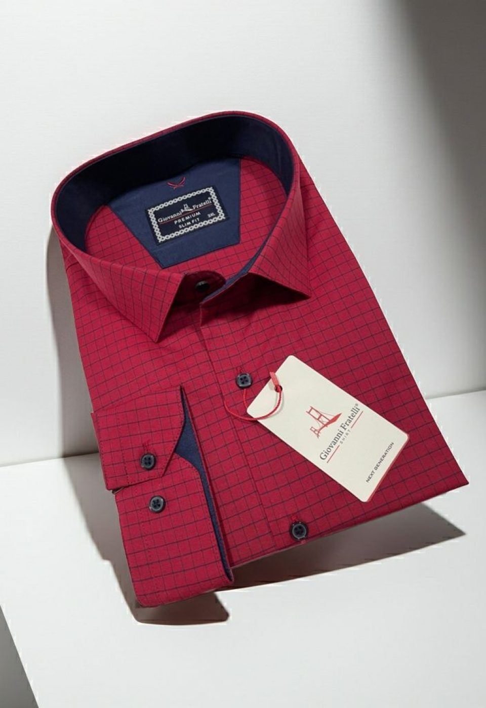 Büyük Beden Slim Fit Uzun Kol Desenli Erkek Gömlek 4GMK315106002