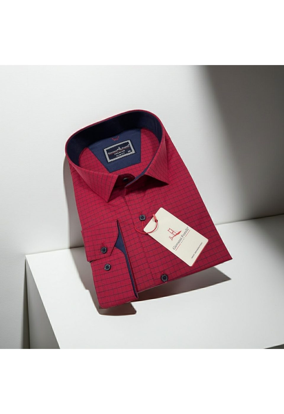 Büyük Beden Slim Fit Uzun Kol Desenli Erkek Gömlek 4GMK315106002 - Giovanni Fratelli