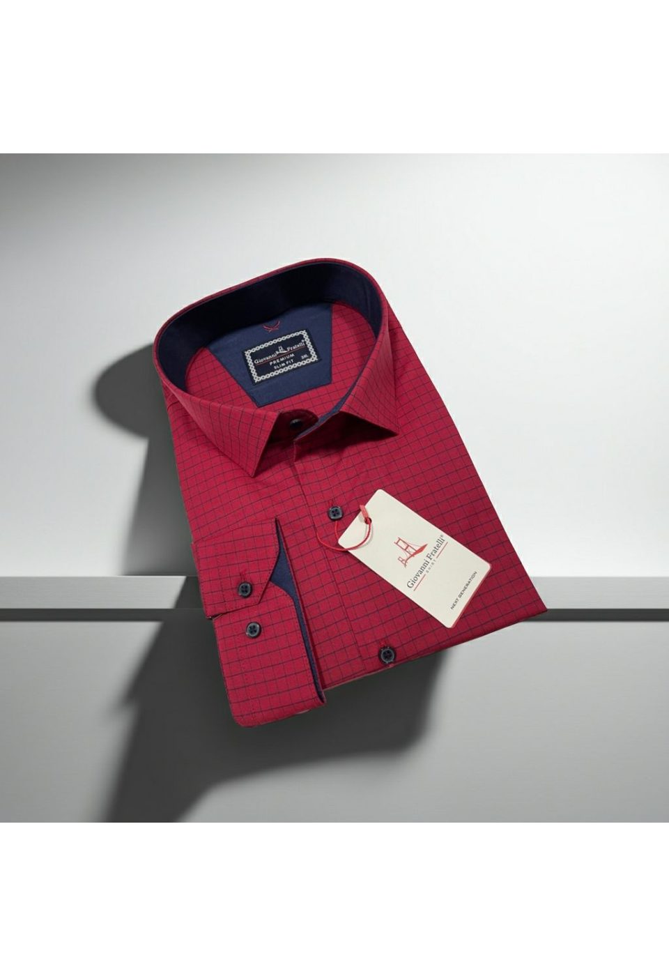 Büyük Beden Slim Fit Uzun Kol Desenli Erkek Gömlek 4GMK315106002 - Giovanni Fratelli