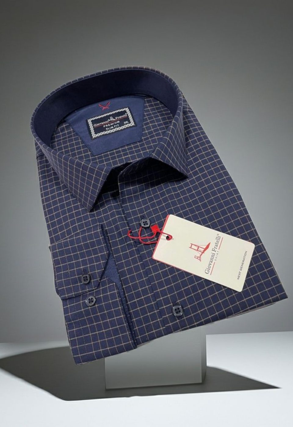 Büyük Beden Slim Fit Uzun Kol Desenli Erkek Gömlek 4GMK315106004 - Giovanni Fratelli
