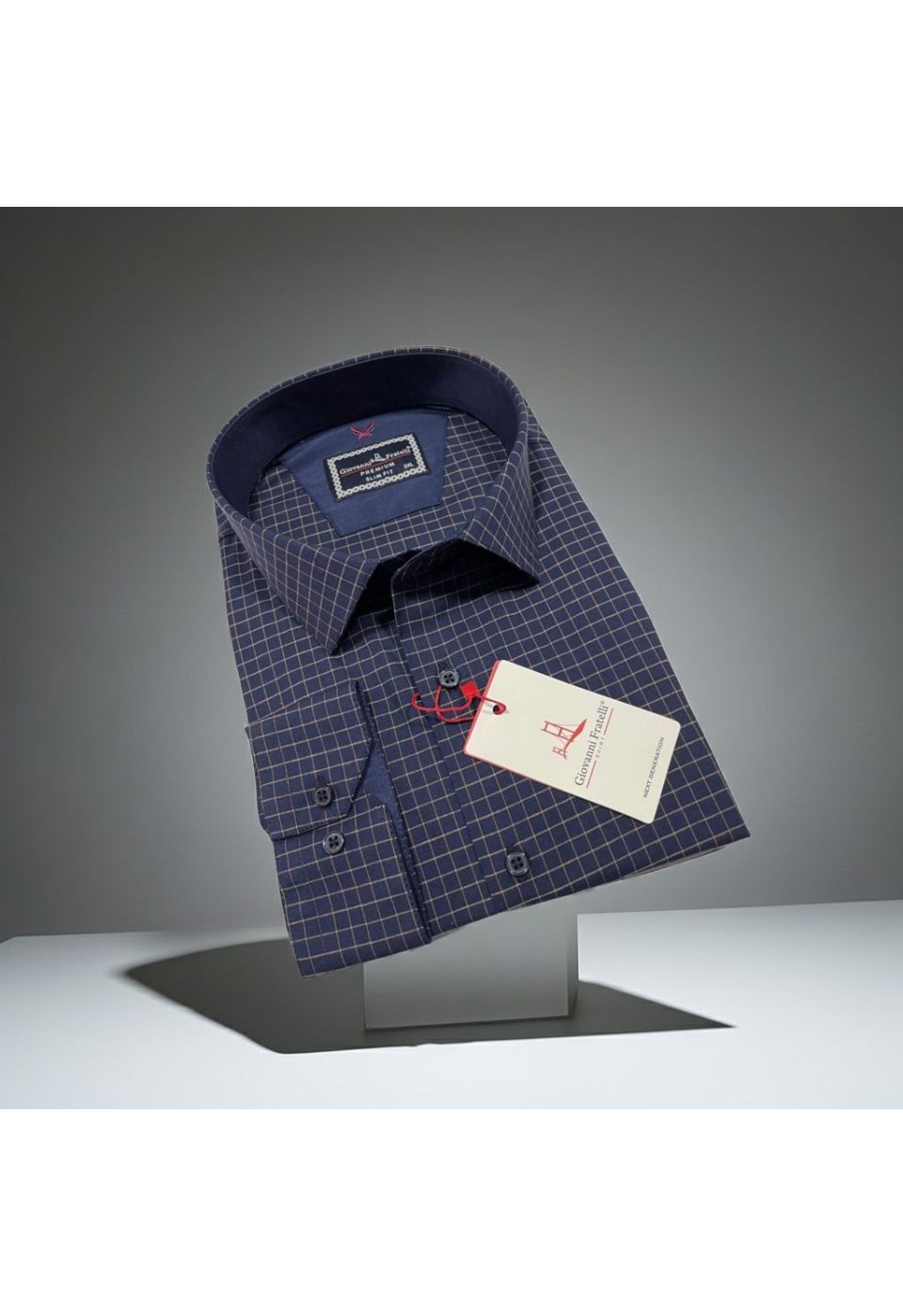 Büyük Beden Slim Fit Uzun Kol Desenli Erkek Gömlek 4GMK315106004 - Giovanni Fratelli