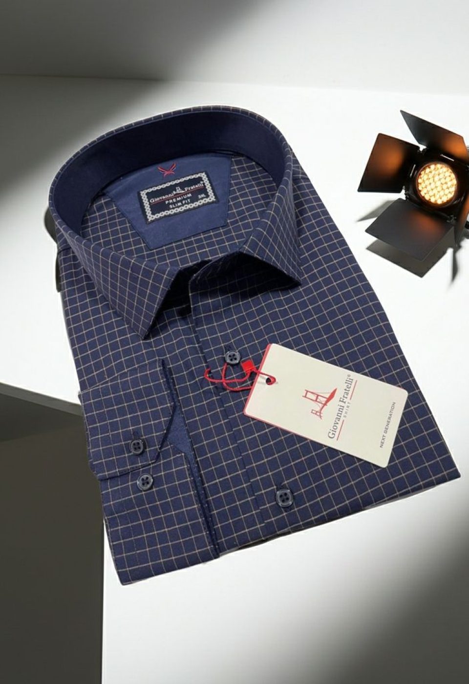 Büyük Beden Slim Fit Uzun Kol Desenli Erkek Gömlek 4GMK315106004