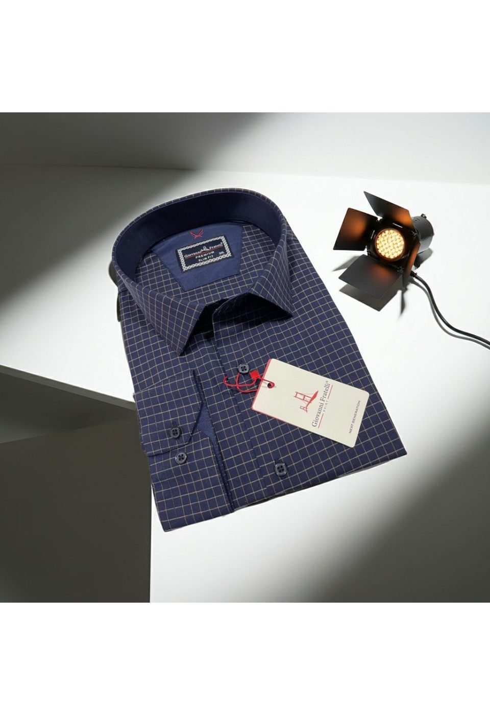 Büyük Beden Slim Fit Uzun Kol Desenli Erkek Gömlek 4GMK315106004 - Giovanni Fratelli
