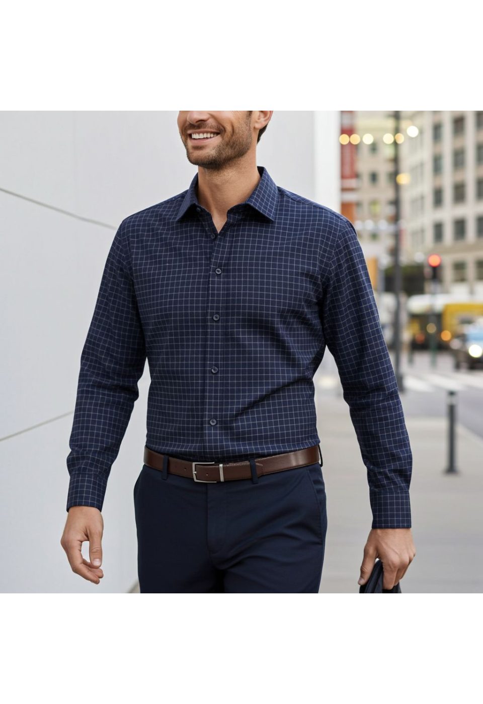 Büyük Beden Slim Fit Uzun Kol Desenli Erkek Gömlek 4GMK315106004 - Giovanni Fratelli