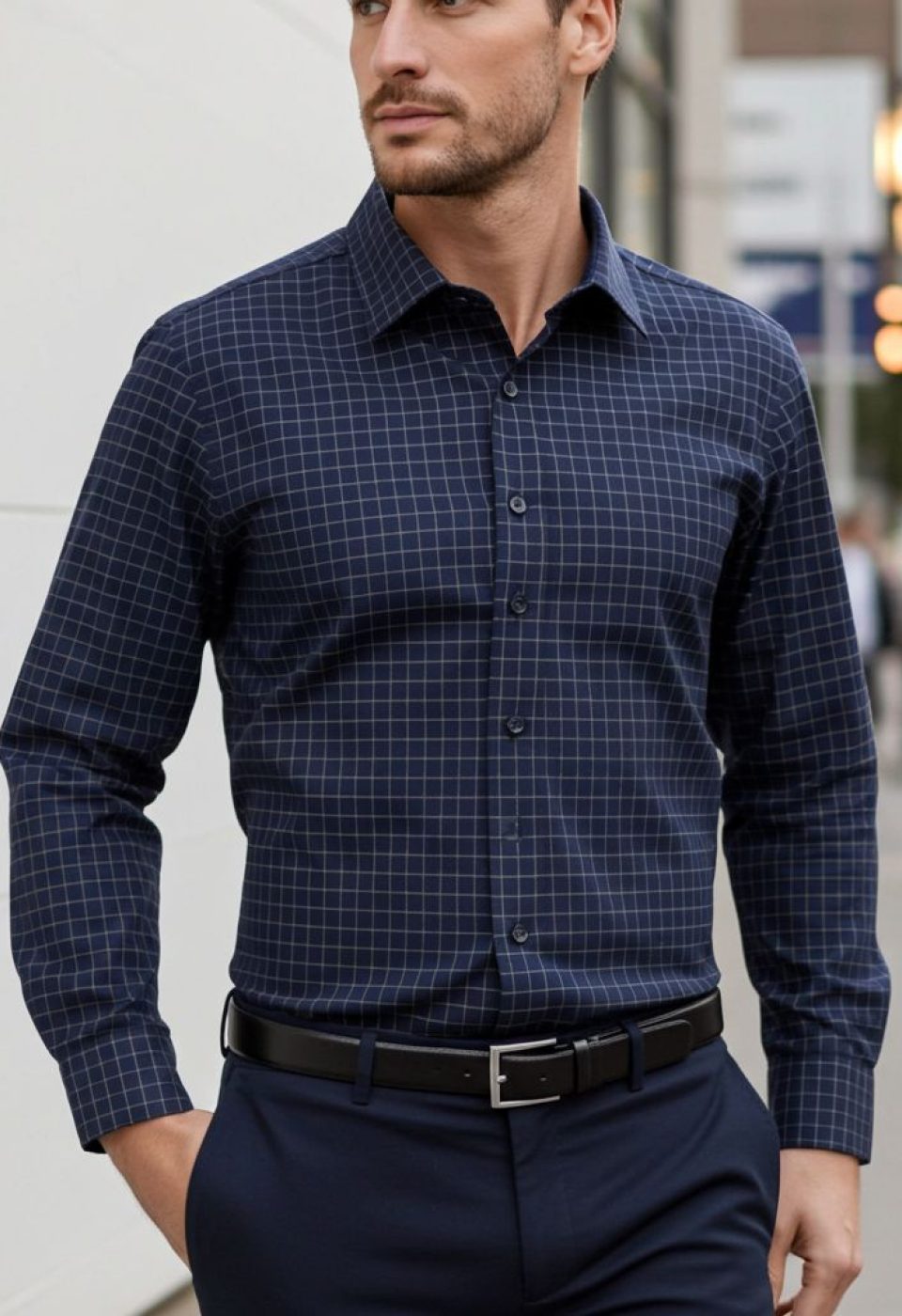 Büyük Beden Slim Fit Uzun Kol Desenli Erkek Gömlek 4GMK315106004 - Giovanni Fratelli