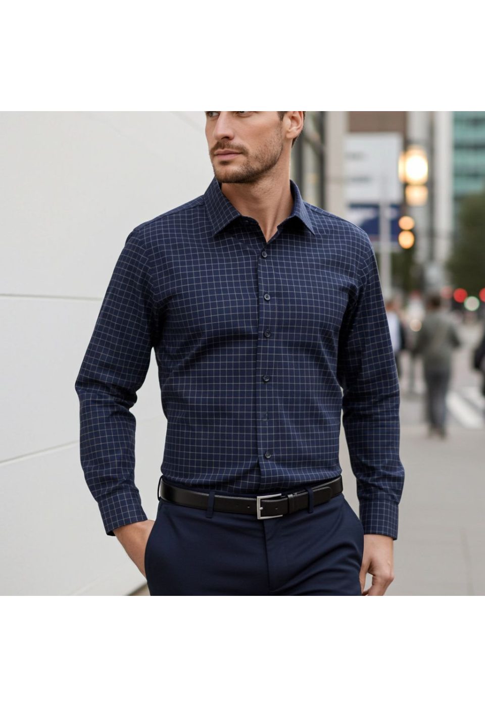 Büyük Beden Slim Fit Uzun Kol Desenli Erkek Gömlek 4GMK315106004 - Giovanni Fratelli