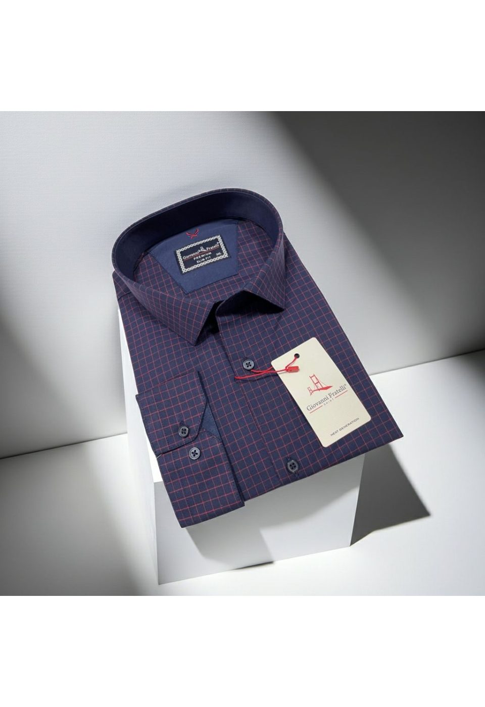 Büyük Beden Slim Fit Uzun Kol Desenli Erkek Gömlek 4GMK315106006 - Giovanni Fratelli