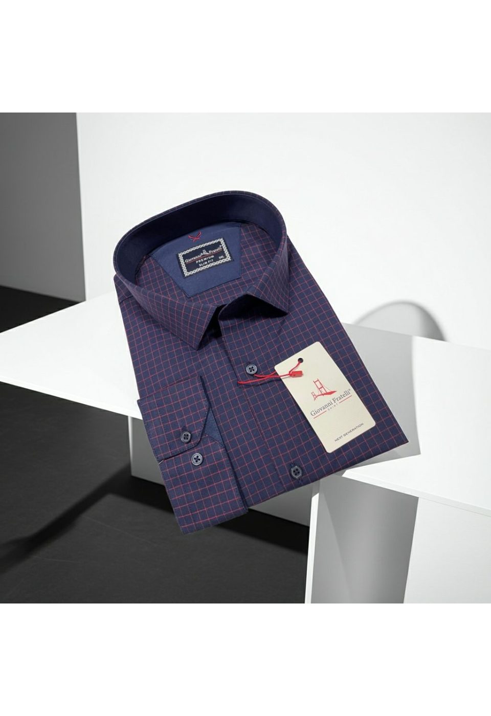 Büyük Beden Slim Fit Uzun Kol Desenli Erkek Gömlek 4GMK315106006 - Giovanni Fratelli