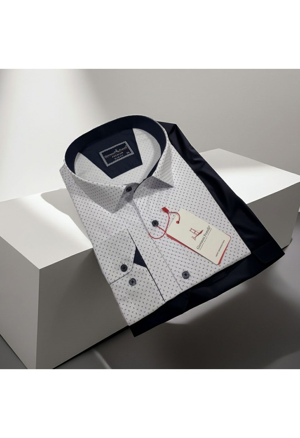 Büyük Beden Slim Fit Uzun Kol Desenli Erkek Gömlek 4GMK315107001 - Giovanni Fratelli