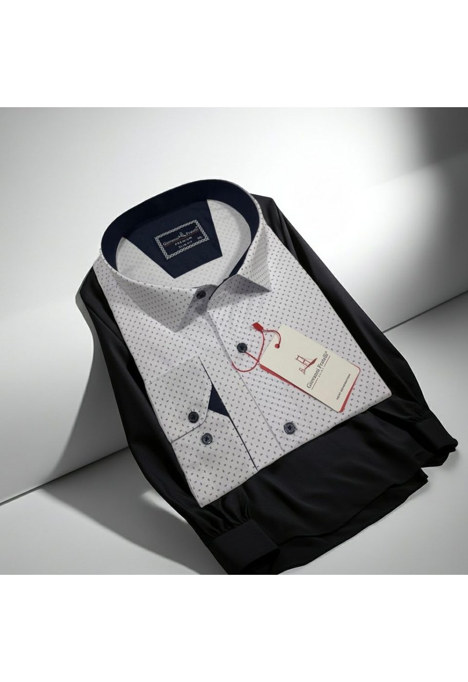 Büyük Beden Slim Fit Uzun Kol Desenli Erkek Gömlek 4GMK315107001 - Giovanni Fratelli