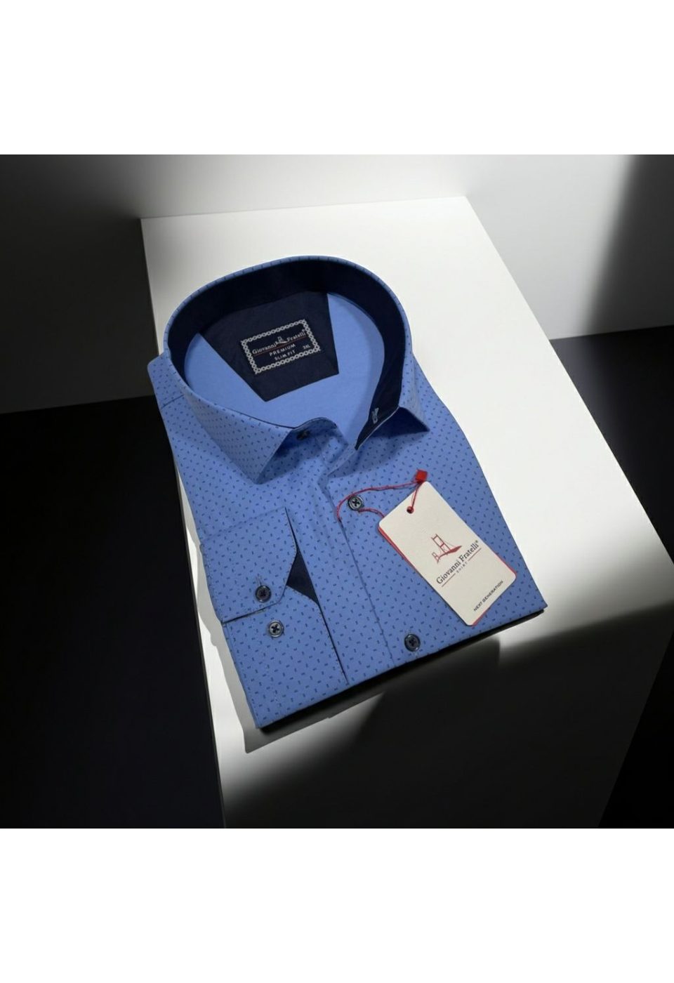 Büyük Beden Slim Fit Uzun Kol Desenli Erkek Gömlek 4GMK315107002 - Giovanni Fratelli