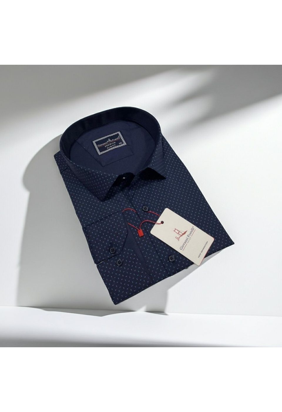 Büyük Beden Slim Fit Uzun Kol Desenli Erkek Gömlek 4GMK315107003 - Giovanni Fratelli