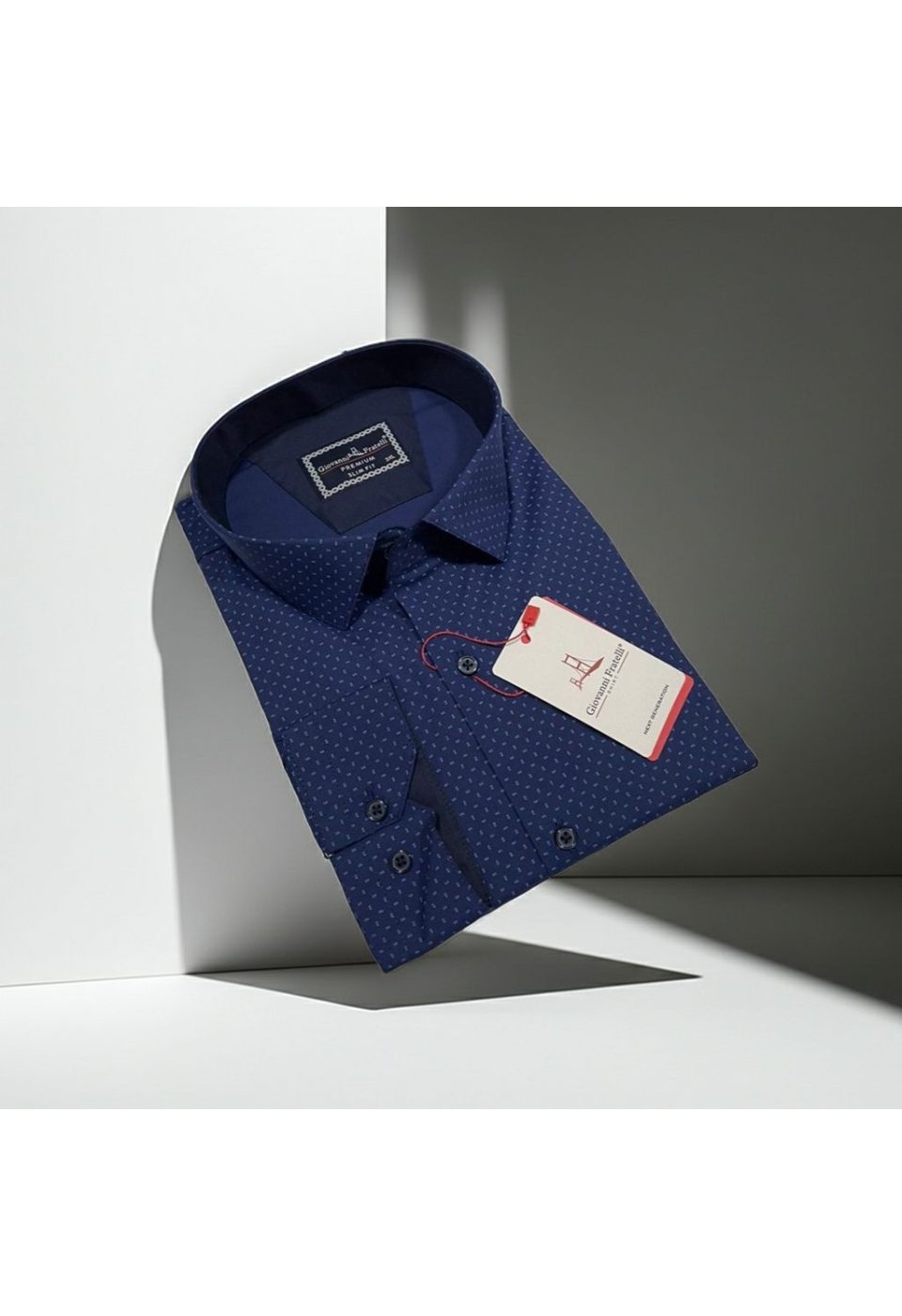 Büyük Beden Slim Fit Uzun Kol Desenli Erkek Gömlek 4GMK315107004 - Giovanni Fratelli