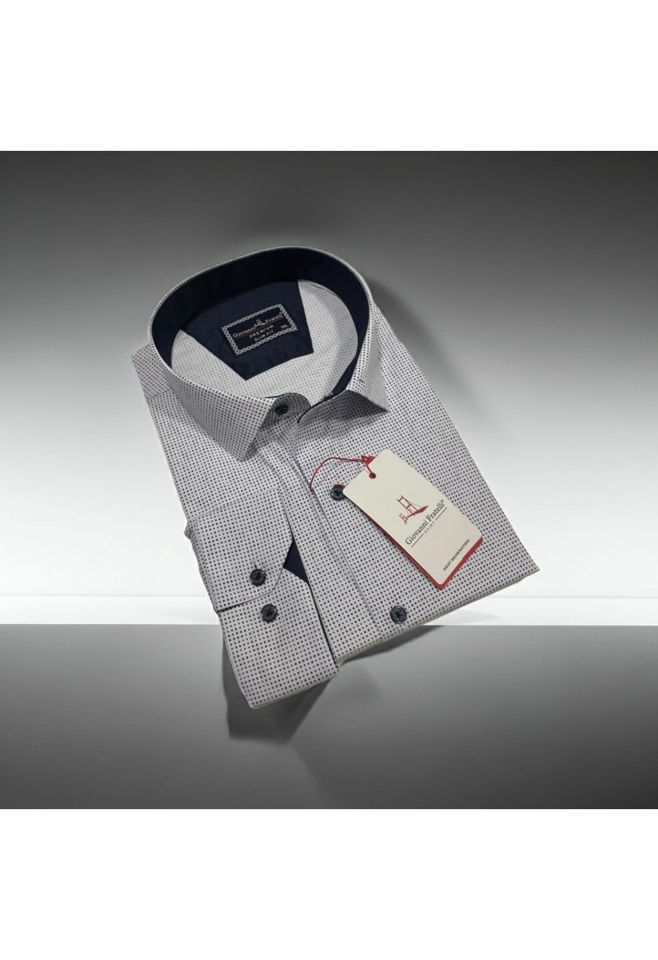 Büyük Beden Slim Fit Uzun Kol Desenli Erkek Gömlek 4GMK315108001 - Giovanni Fratelli