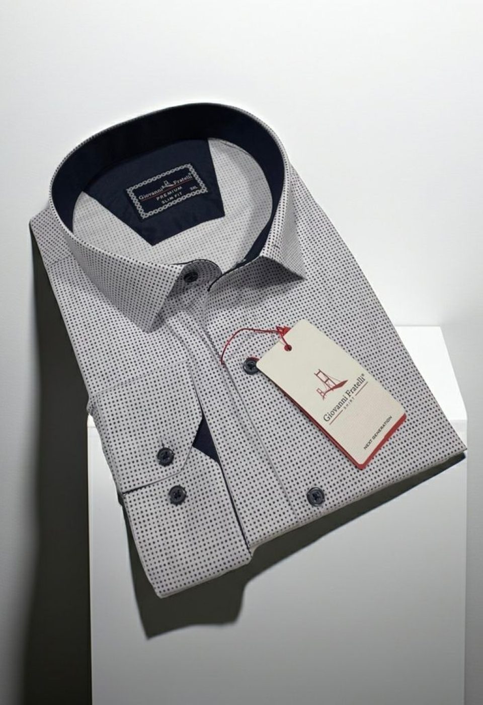 Büyük Beden Slim Fit Uzun Kol Desenli Erkek Gömlek 4GMK315108001 - Giovanni Fratelli