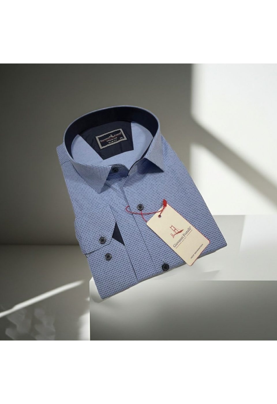 Büyük Beden Slim Fit Uzun Kol Desenli Erkek Gömlek 4GMK315108002 - Giovanni Fratelli