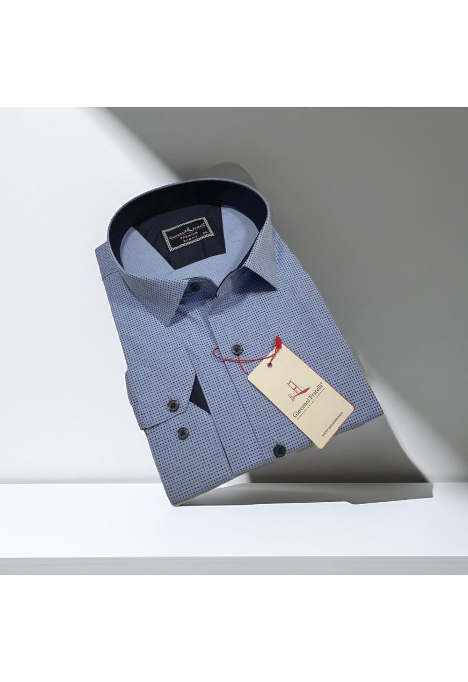 Büyük Beden Slim Fit Uzun Kol Desenli Erkek Gömlek 4GMK315108002 - Giovanni Fratelli