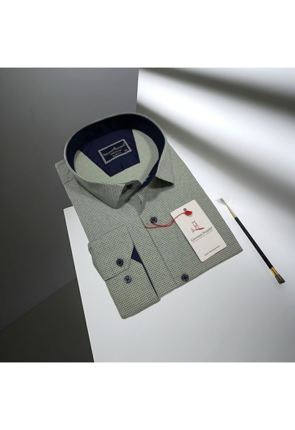 Büyük Beden Slim Fit Uzun Kol Desenli Erkek Gömlek 4GMK315108004 - Giovanni Fratelli