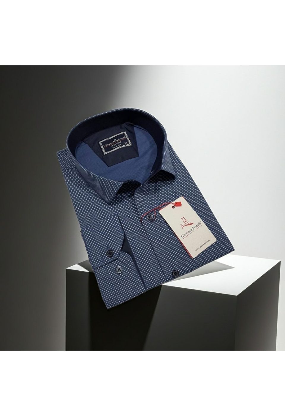 Büyük Beden Slim Fit Uzun Kol Desenli Erkek Gömlek 4GMK315108006 - Giovanni Fratelli
