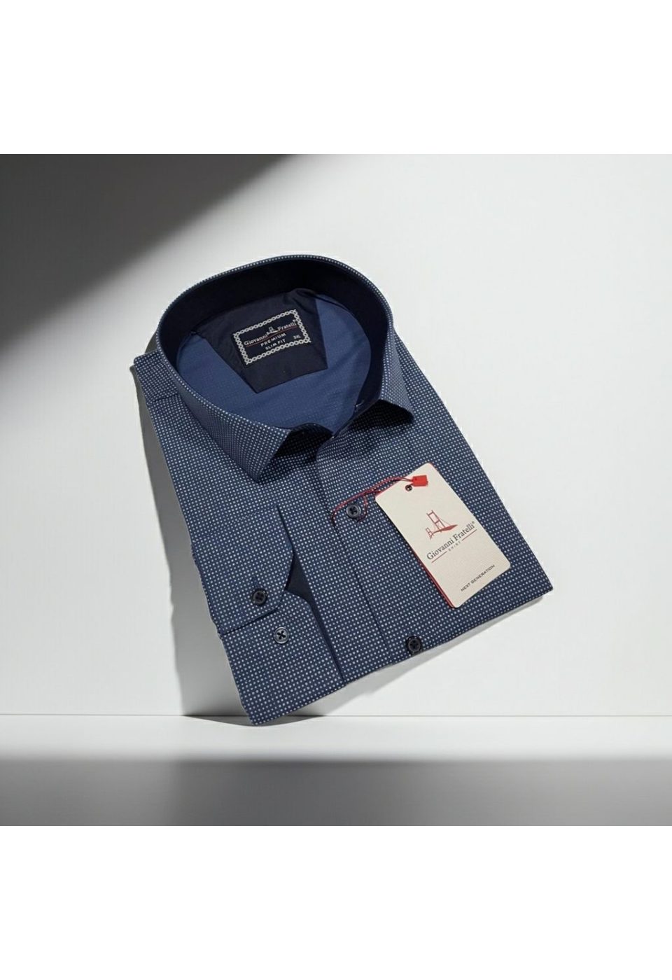 Büyük Beden Slim Fit Uzun Kol Desenli Erkek Gömlek 4GMK315108006 - Giovanni Fratelli