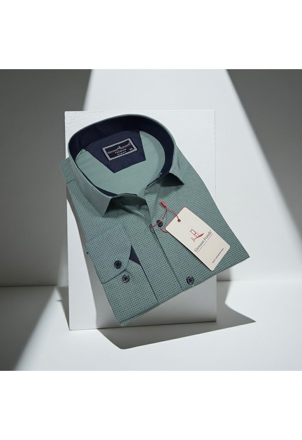 5108 BT CR 008 Büyük Beden Slim Fit Uzun Kol Desenli Erkek Gömlek 4GMK315108008 - Giovanni Fratelli