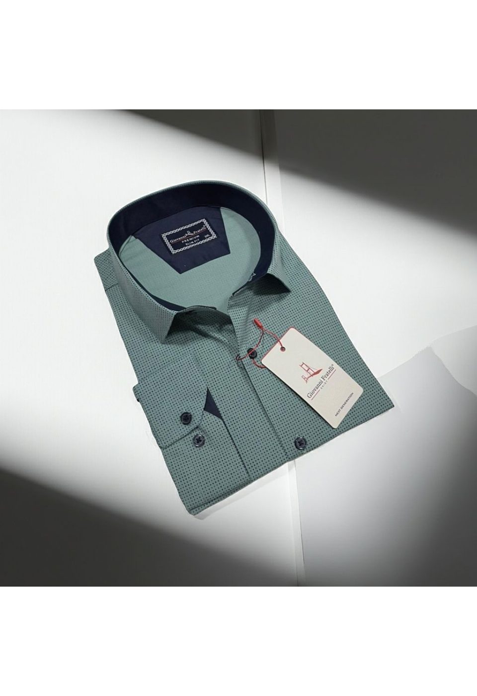 5108 BT CR 008 Büyük Beden Slim Fit Uzun Kol Desenli Erkek Gömlek 4GMK315108008 - Giovanni Fratelli